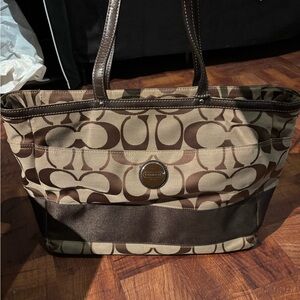 Coach Signature C Canvas Tote Bag